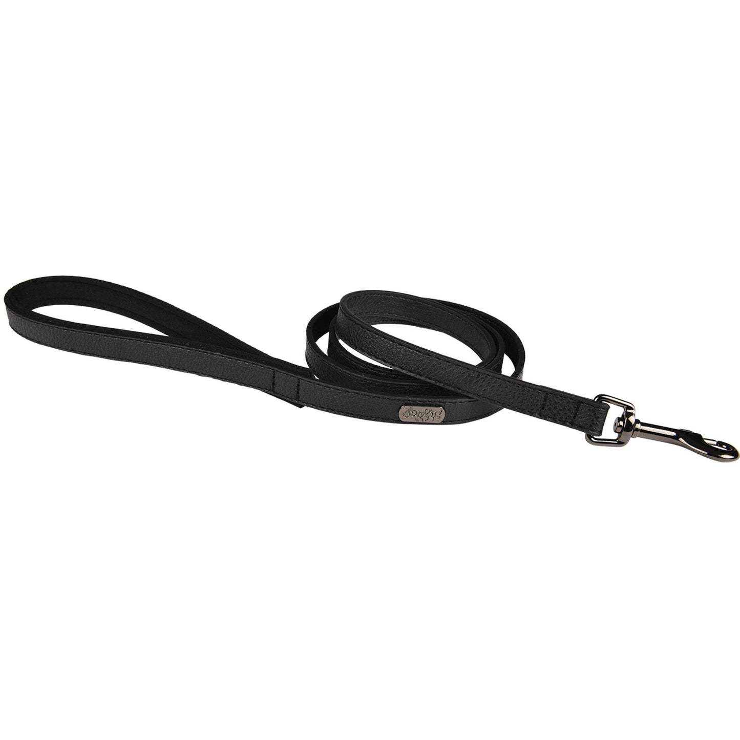 Laisse Noir Simili Cuir Doogy Glam