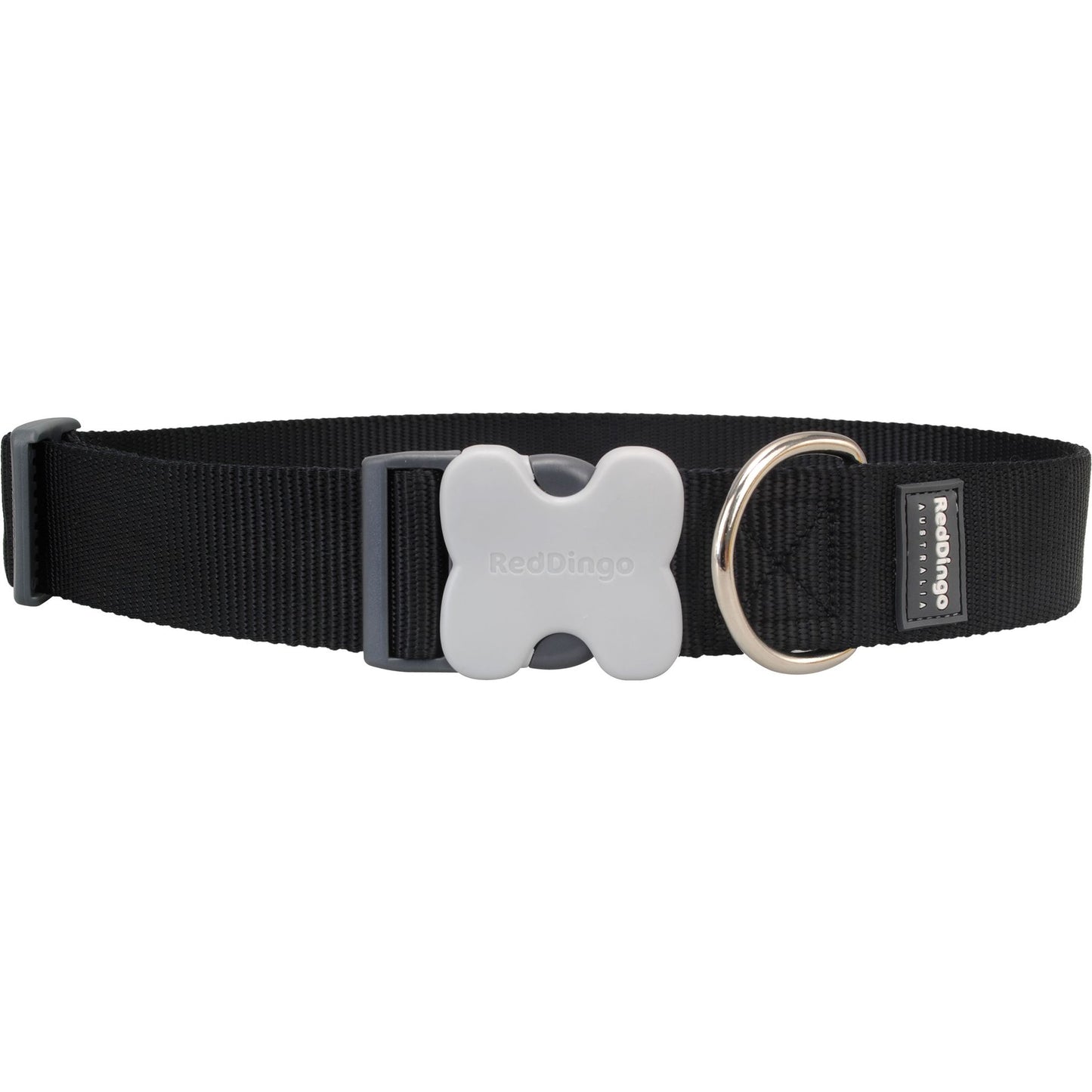 Collier Noir réglable Red Dingo - Grand chien