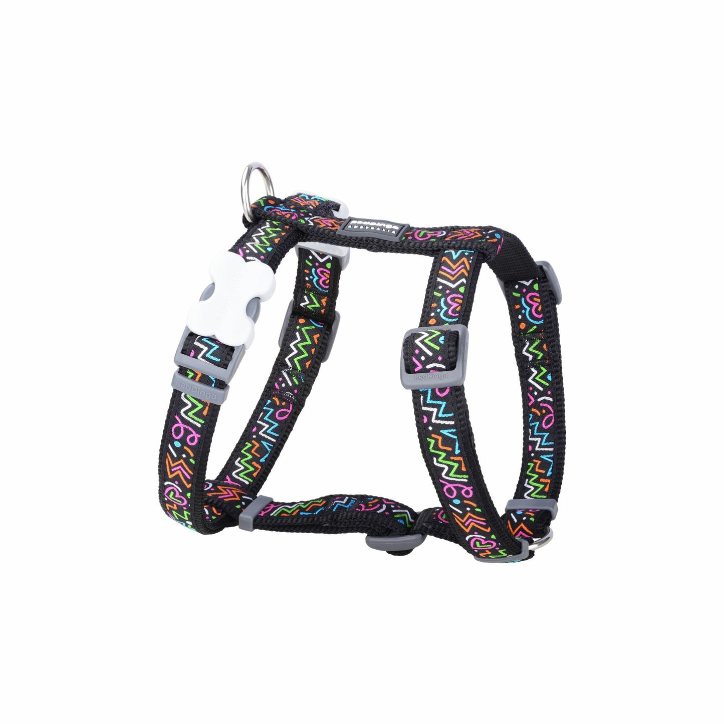 Harnais Squiggles réglable Red Dingo Basic
