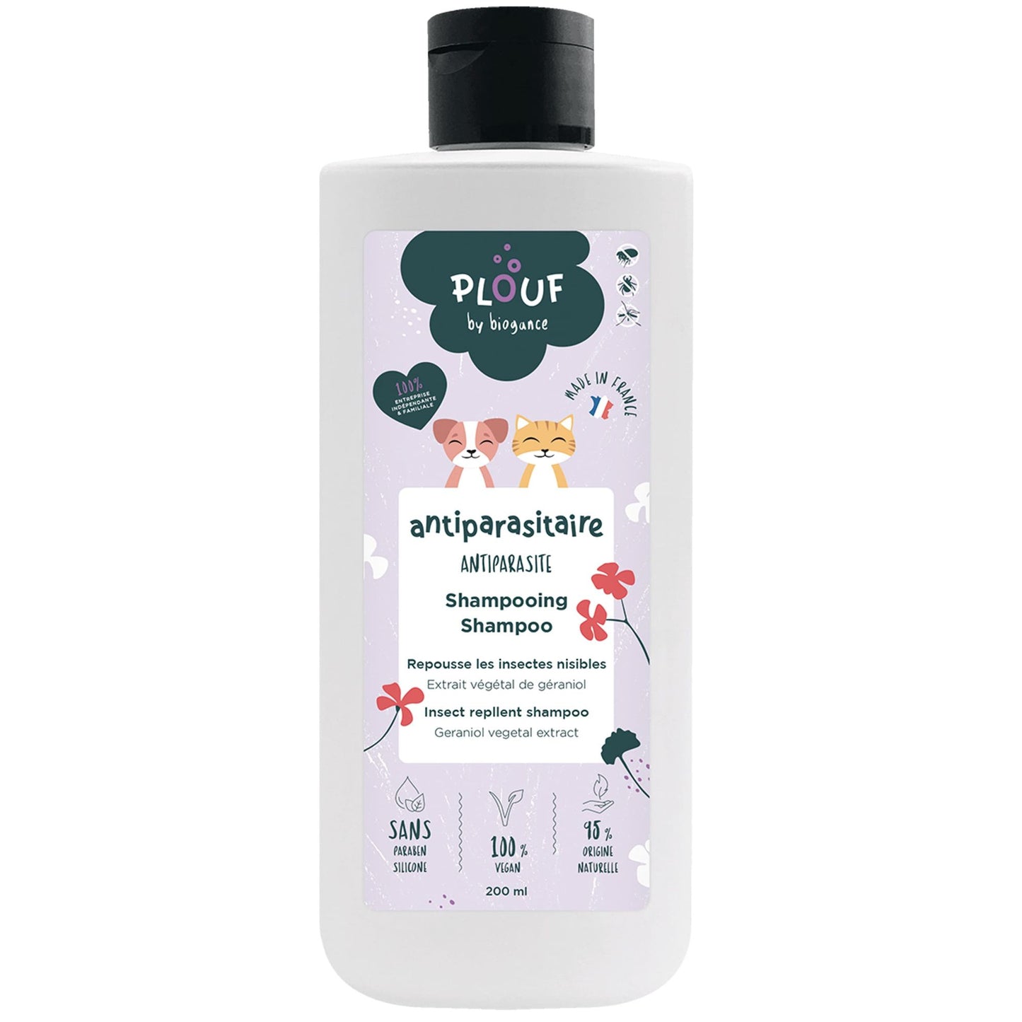 Shampoing antiparasitaire Plouf : 200ml