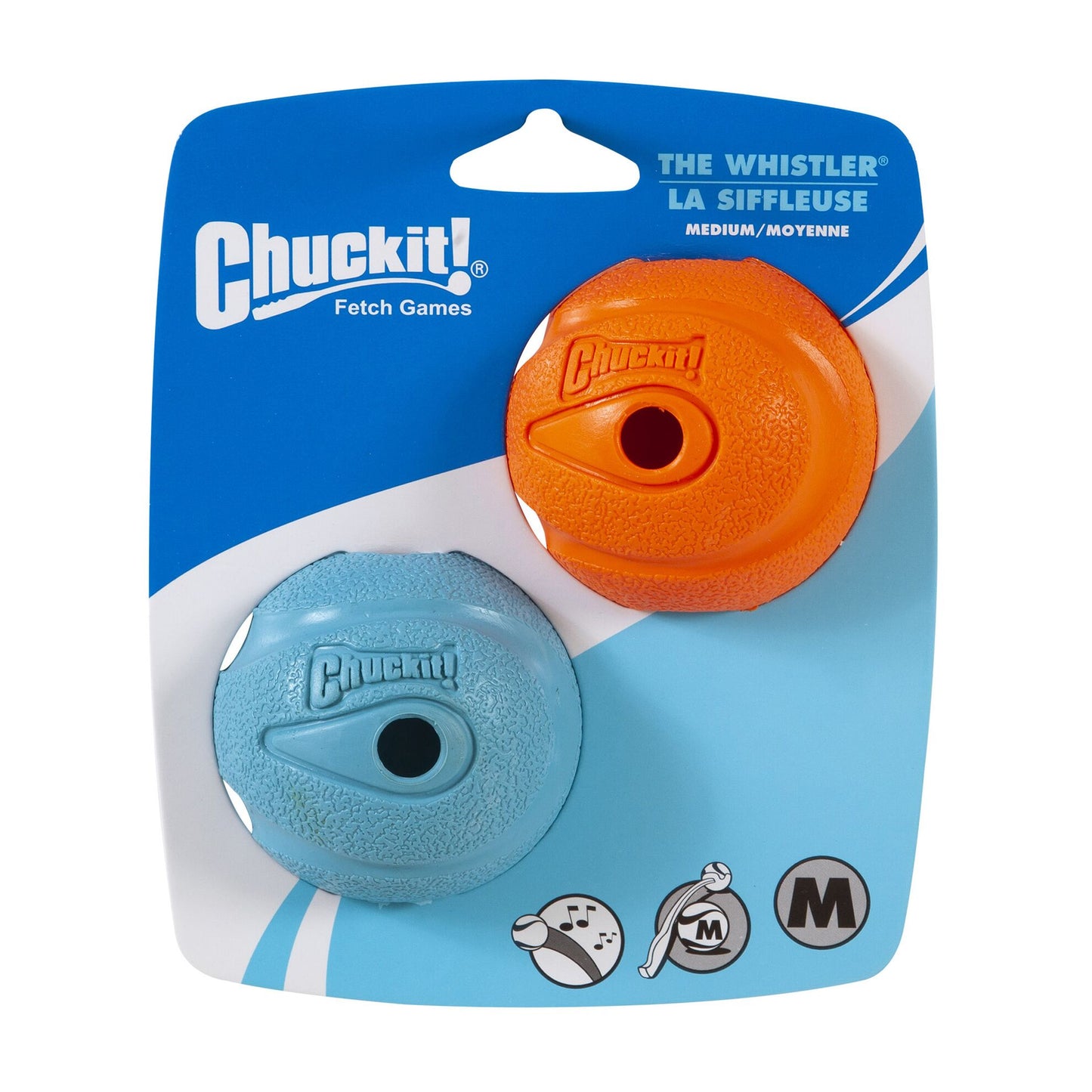 Lot de 2 Balle Whistler Chuckit!