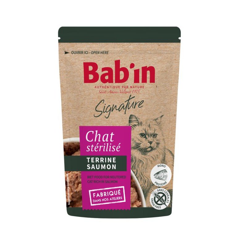 Terrine Bab'in Saumon pour chats
