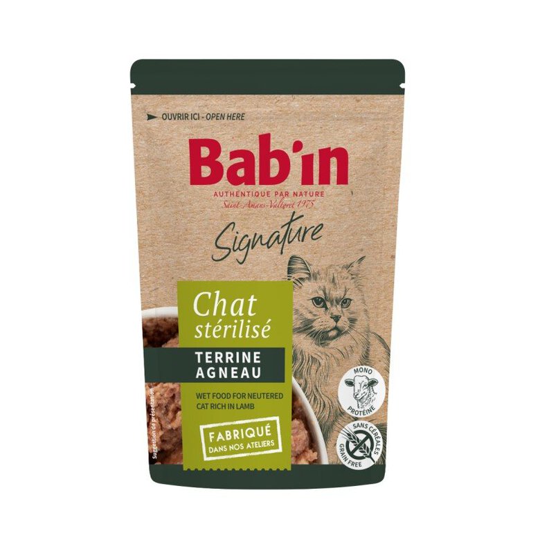 Terrine Bab'in Agneau pour chats