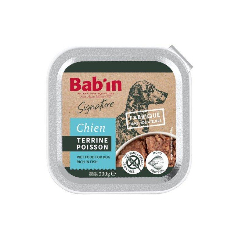 Terrine Bab'in Poisson pour chiens