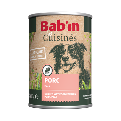Cuisinés Bab'in Porc pour chiens