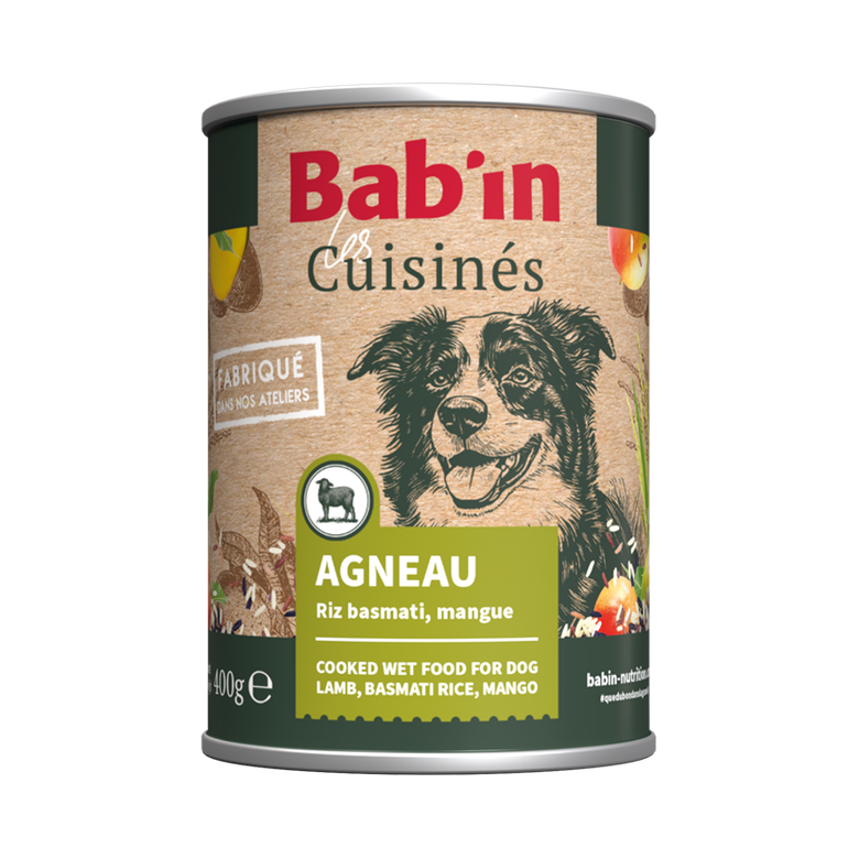 Cuisinés Bab'in Agneau pour chiens