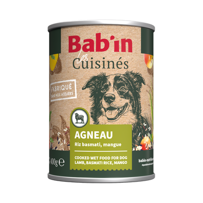 Cuisinés Bab'in Agneau pour chiens