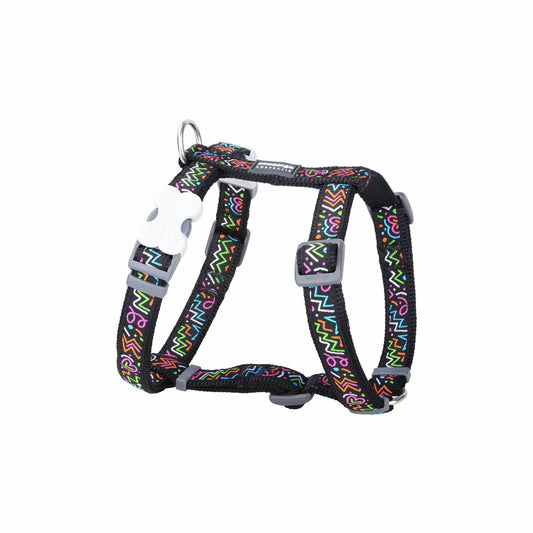 Harnais Squiggles réglable Red Dingo Basic