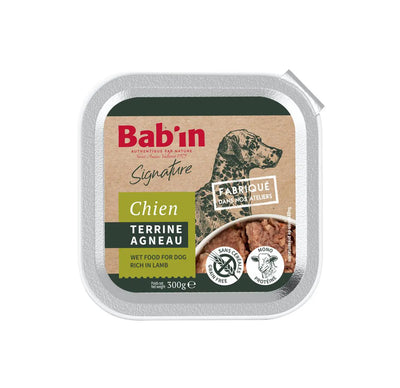 Terrine Bab'in Agneau pour chiens