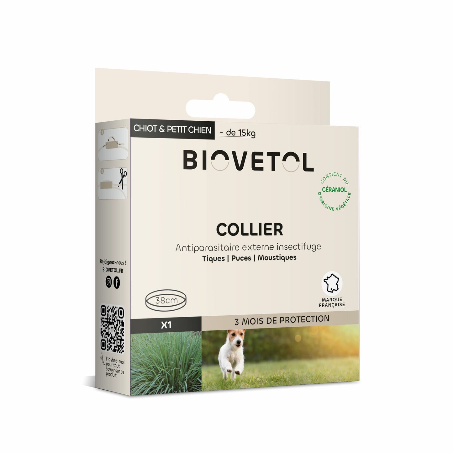 Collier insectifuge pour chien BIOVETOL